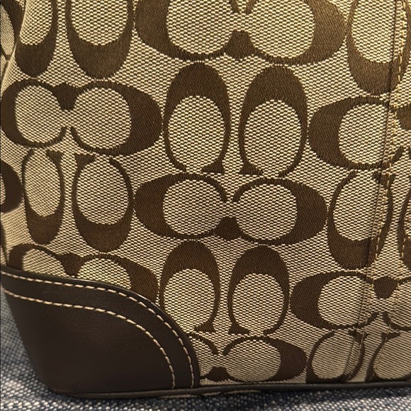 Coach Brown Signature Shoulder Bag - Picture 6 of 15